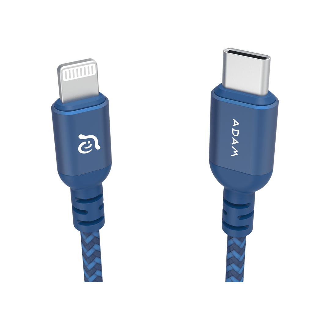 ADAM ELEMENTS PeAk II USB-C Lightning töltőkábel 1.2m - kék